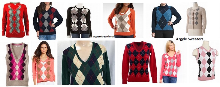 women's argyle sweaters