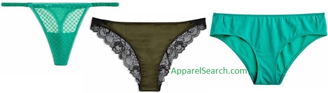 women's green panties