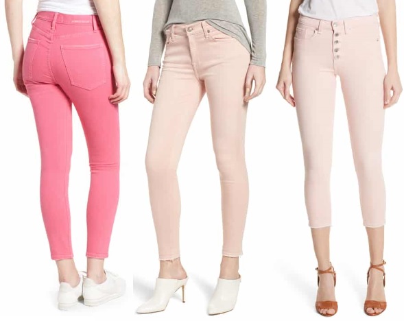women's pink jeans