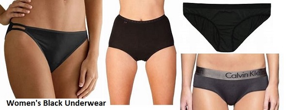 Women's Black Underwear
