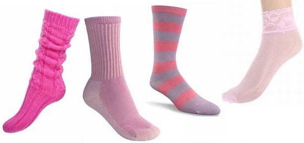 women's pink socks
