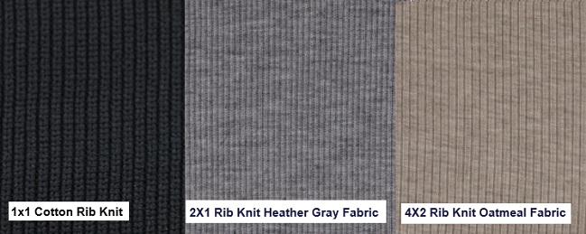 rib cotton knit fabric