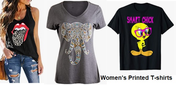 womens printed t-shirts