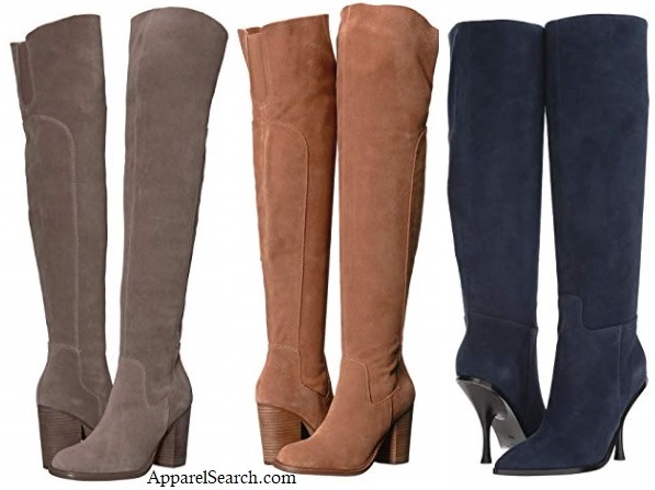 women's suede over the knee boots