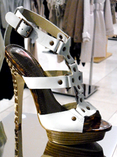 � bebe white heels