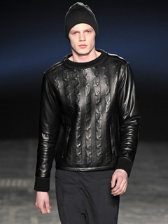 black leather top - men's fashion
