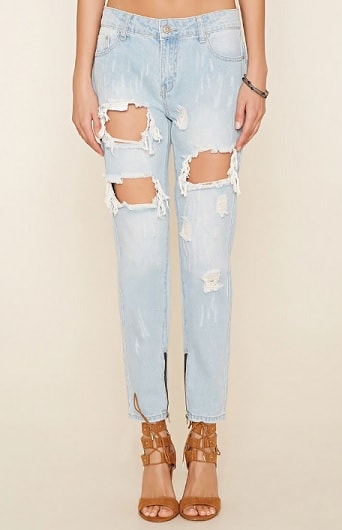 Young Women's Ripped Jeans