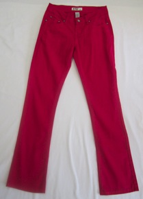 Red Rivet Jeans - red jeans