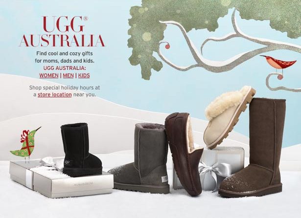 Ugg Australia Gifts For The Whole Family at Nordstrom December 2009