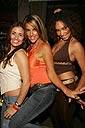 three sexy women dancing at Steven Shaul and Jelessy Host the Hottest Party of Summer at Cabana Club  August 18, 2005