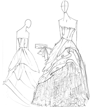 Sketch Vera Wang Introduces Didi Dress 2009