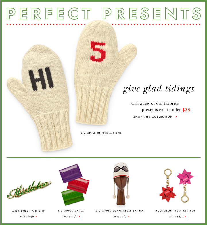 Perfect Gifts Such As Mittens At Kate Spade