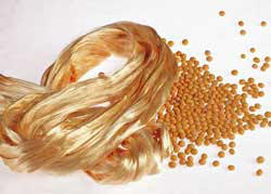 soybean fiber for soybean textiles and soy fabric