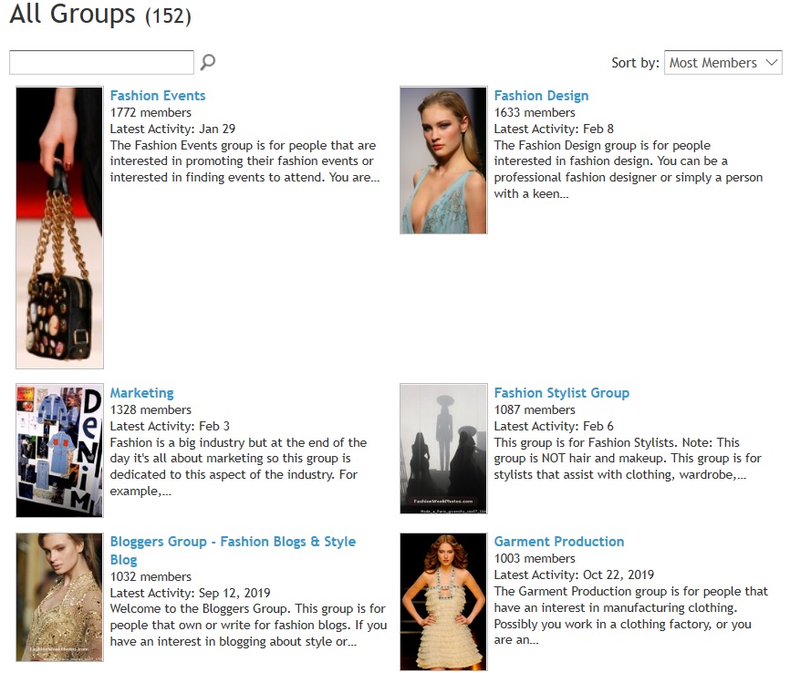 Fashion Industry Network Groups