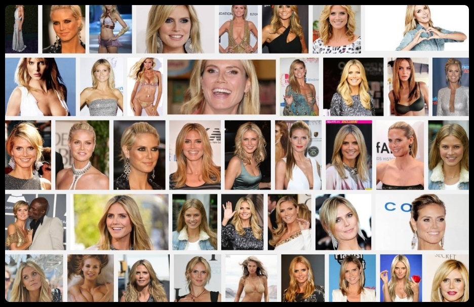 Heidi Klum Fashion Model Photographs