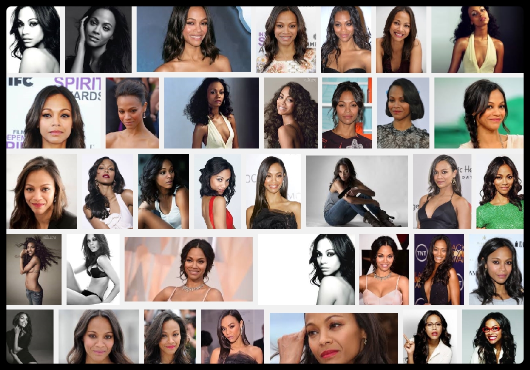 Zoe Saldana Style Photographs