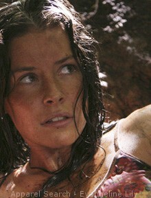Evangeline Lily from the hit tv show LOST.  - picture of Kate and Sawyer with Sawyer removed so we can see only beautiful Evangeline Lily...