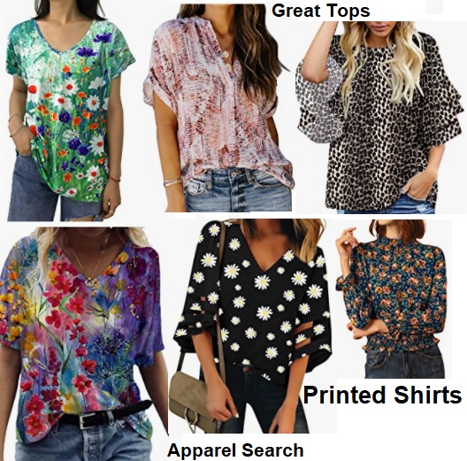 Women's Printed Shirts & Tops