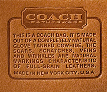 Coach Brand Label