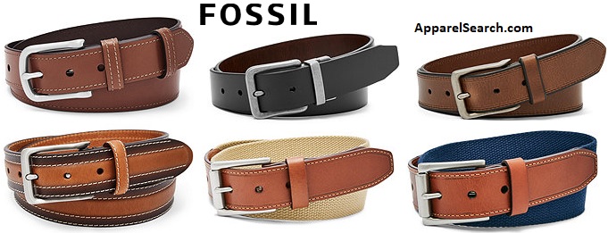 Fossil Brand Men's Belts