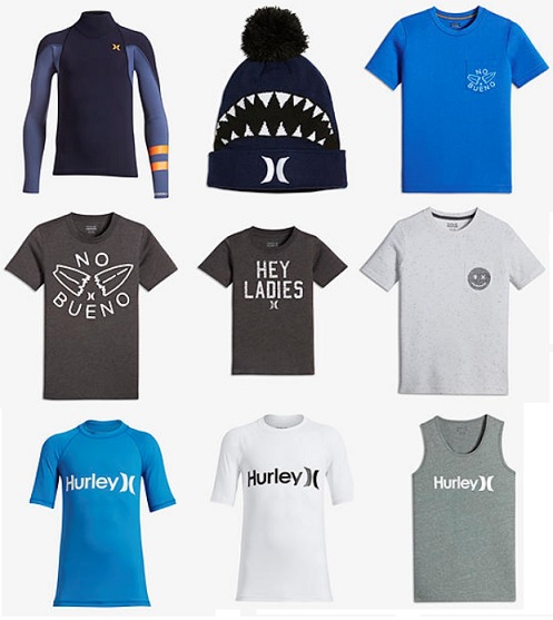 Hurley kids sales clothes