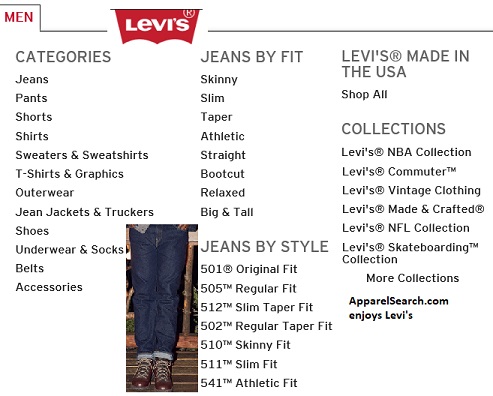 Levi's Men's Clothing Brand - Levi's jeans, shirts, pants, fashion brand  for men