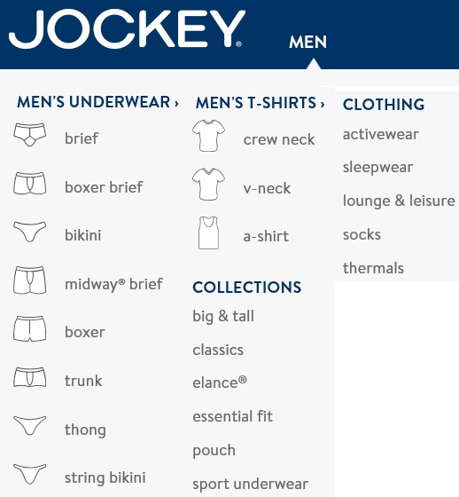 Men's Jockey Brand Clothing