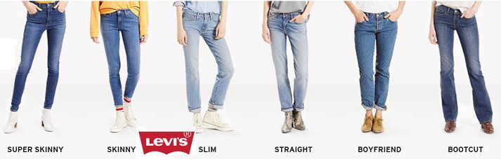 women's Levi's brand clothing