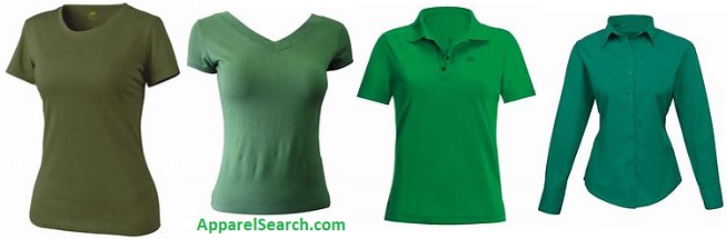 womens green shirts