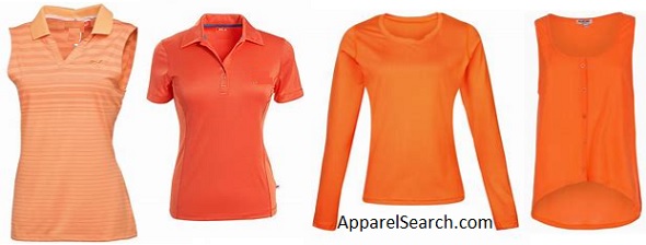 women's orange shirts