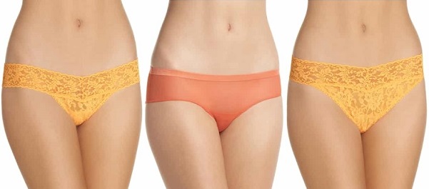 women's orange underwear