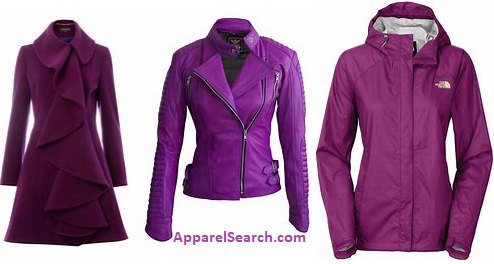 women's purple coats