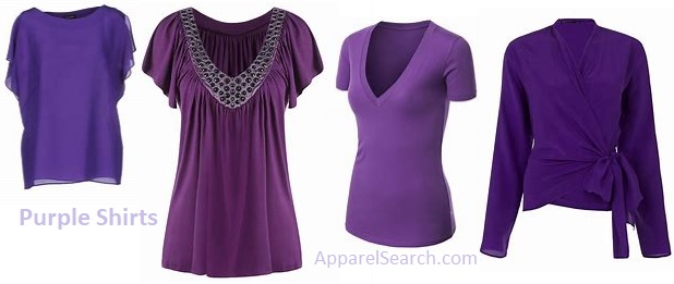 women's purple shirts