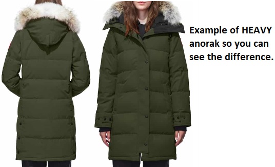 women's anorak coats