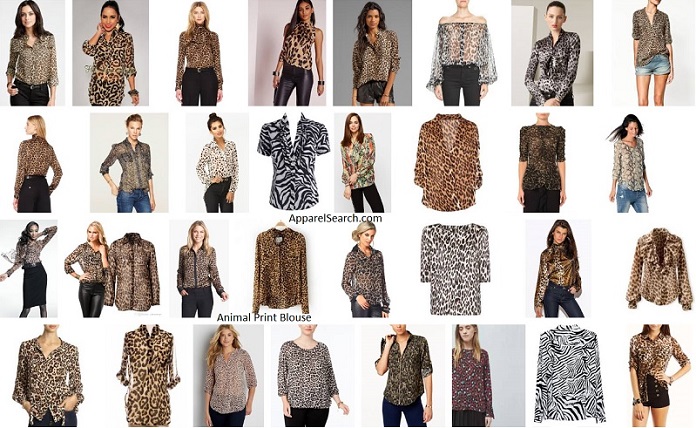 Animal Print Blouses