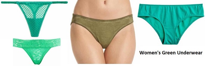 Women's Green Underwear