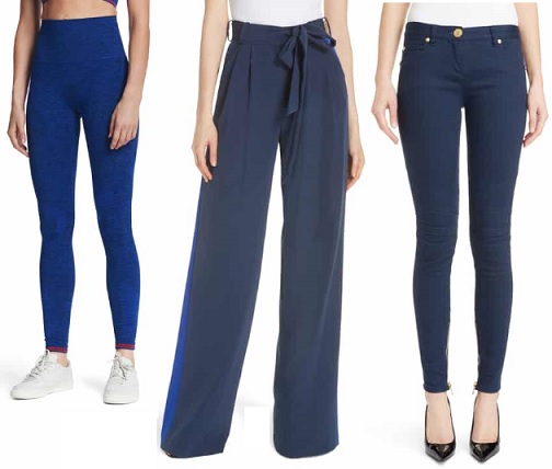 womens blue pants