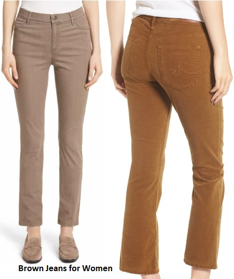 women's brown jeans