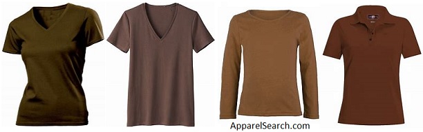 women's brown shirts