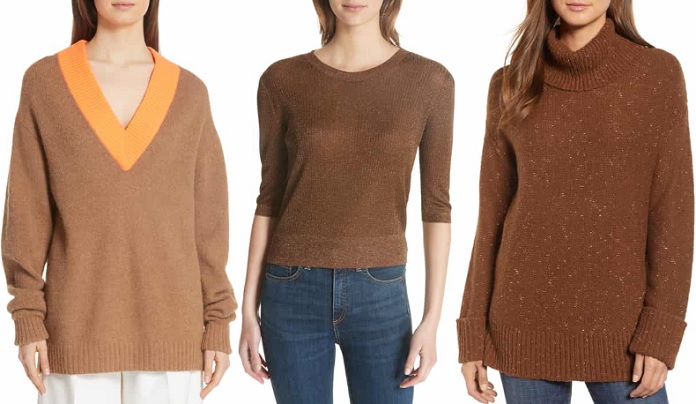 women's brown sweaters