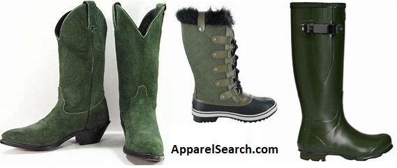 women's green boots