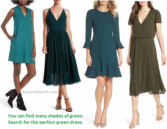 women's green dresses