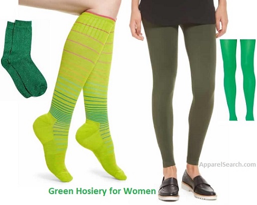 women's green hosiery