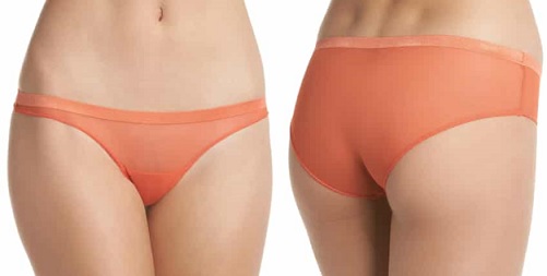 women's orange lingerie panties