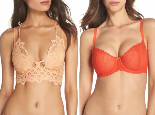 women's orange lingerie