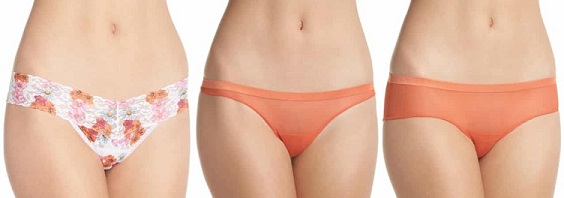 women's orange panties