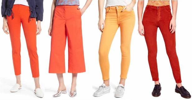 Women's Orange Pants