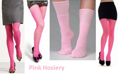 women's pink hosiery