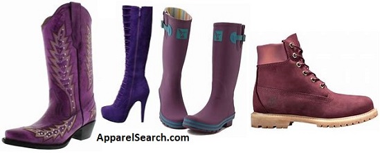 women's purple boots