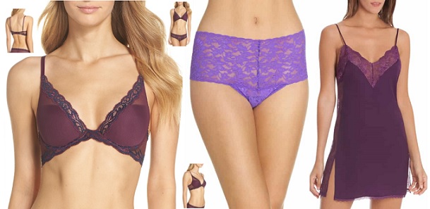 women's purple lingerie